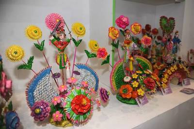文博會,襄汾亮出“真功夫”!太平繡球、花饃首次參展,平陽麻箋、唐人居家具人氣火爆